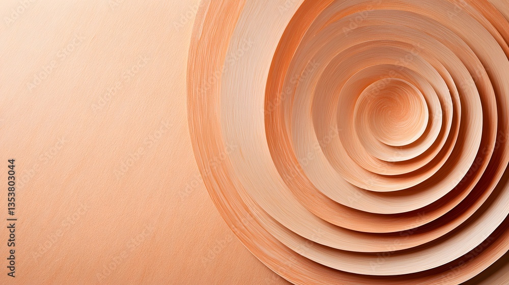 Poster intricate paper spirals studio setting high-resolution graphic resource minimalist environment close