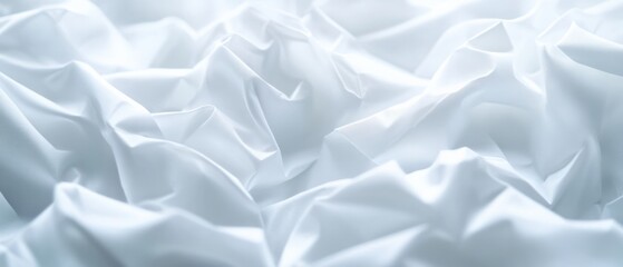 Obraz premium White crumpled cloth backdrop