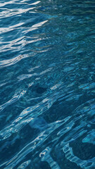 Obraz premium Tranquil Blue Water Reflection with Sunlit Ripples and Vibrant Aquatic Texture: Nature's Beauty in Motion
