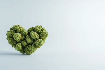 Marijuana heart shape