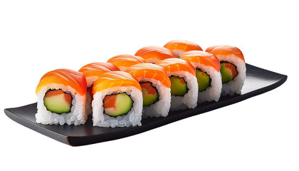 sushi, salmon, cucumber, delicious, roll, black, plate, fresh, fish, rice, social, fusion, healthy, cuisine, share, seafood, style, serve, flavor, pair, feast, bite, delight, dinner, custom
