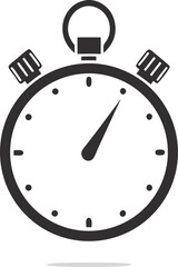Stopwatch simple icon. Vector illustration