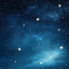 Obraz premium Starry Night Sky with Bright Stars and Nebulae