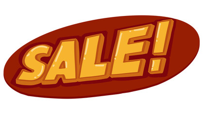 Handwritten “Sale” Text sticker