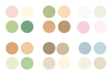 Abstract color palette Color swatches