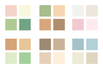 Abstract color palette Color swatches