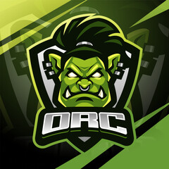 Orc esport mascot logo design