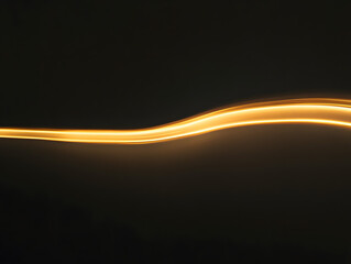 curve bold line against dark background 