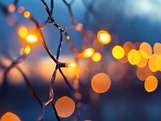 Close up of decorative lights