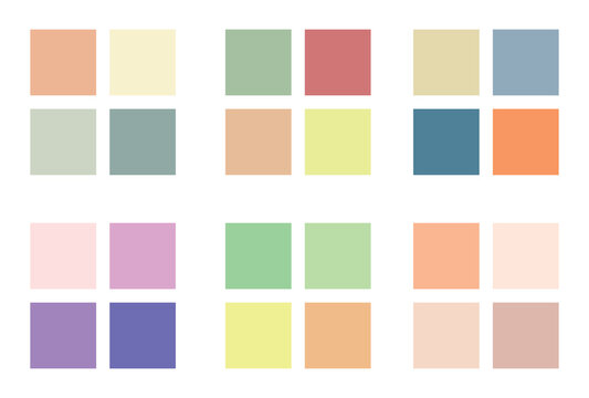 Abstract color palette Color swatches