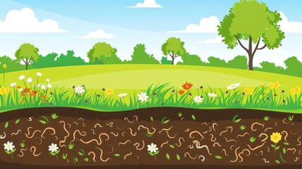 the view of the hill is decorated with ravines and clouds