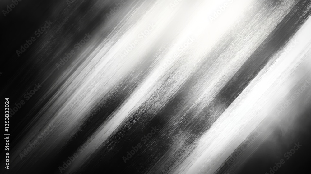 Aufkleber monochrome abstract background with diagonal motion blur effect, creating a dynamic, modern, and sty