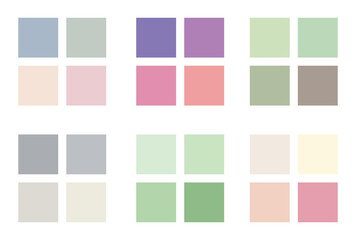 Abstract color palette Color swatches