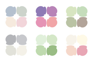 Abstract color palette Color swatches