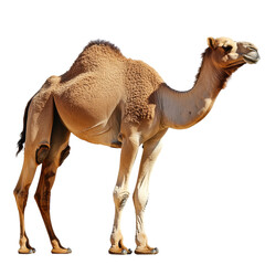 Majestic Camel: The Ship of the Desert on a white background.
