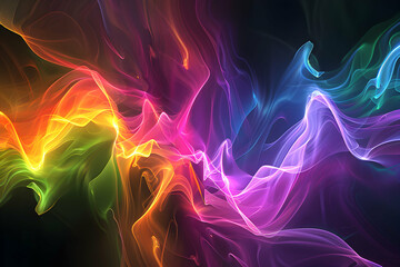 A vibrant, abstract swirl of colors creating a dynamic visual experience.
