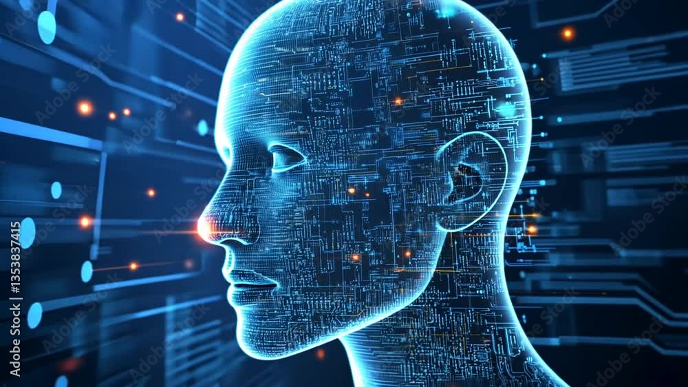 Poster exploring big data and artificial intelligence in machine learning generative ai