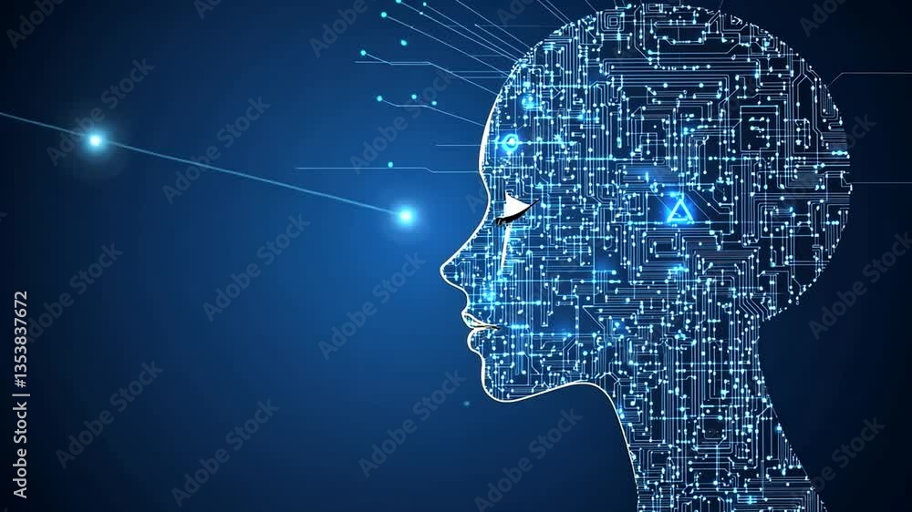 Poster exploring big data and artificial intelligence in machine learning generative ai