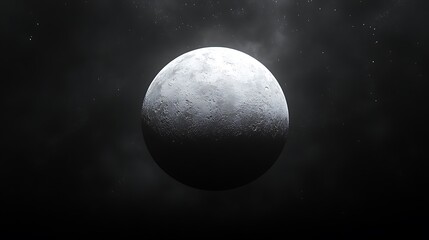 Obraz premium The illuminated sphere of a celestial body in space