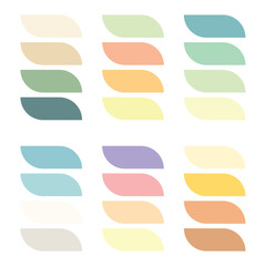 Abstract color palette Color swatches