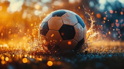 Fototapeta premium Hot football moments