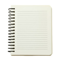 Simple Spiral Notebook for Notes and Ideas on a white background.