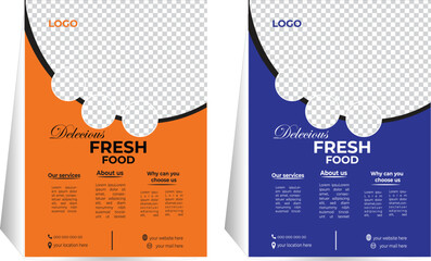 Naklejka premium Buisness food flayer,best special taste food special offer delicious deal flayer template design,Flyer or Social Media Post Template ,Flyer Template Themed Food.