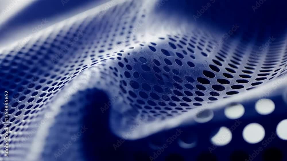 Aufkleber blue geometric shape creates abstract technology background generative ai