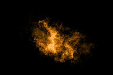 glitter gold dust sand isolated black background. storm particles of dirt flying, fine sand cloud abstract. texture wind of smoke powder in the desert, effect to blow wave brown dust
