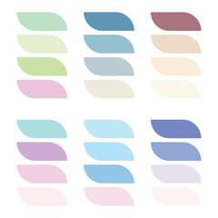Abstract color palette Color swatches