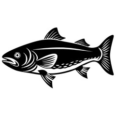 Salmon Fish Vector Illustration – Stylized, Detailed, Icon & Clipart