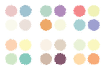 Abstract color palette Color swatches