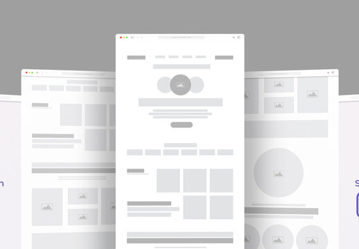 Ecommerce Website Wireframe Template