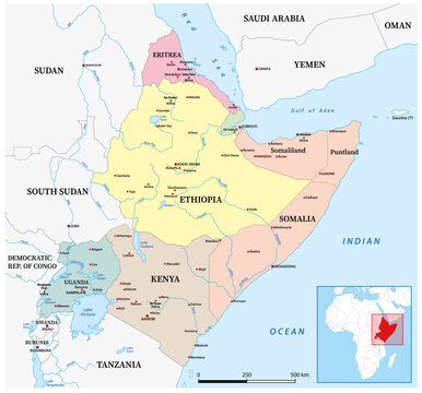 Greater Horn of Africa map