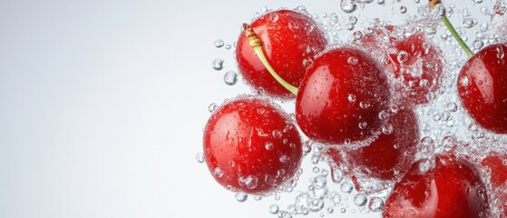 Cherries in water