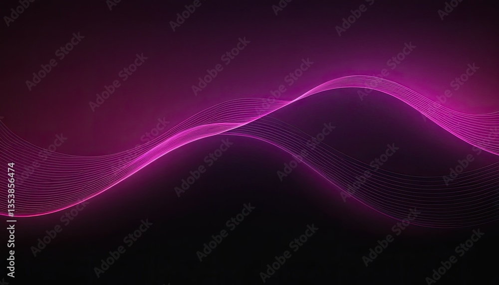 Poster abstract background with flowing waves 1