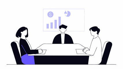  Financial Team Discussion – Suitable for Budget Planning and Business Analysis Concepts