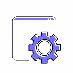 Settings - A gear or cogwheel icon, symbolizing system or application settings and preferences.
