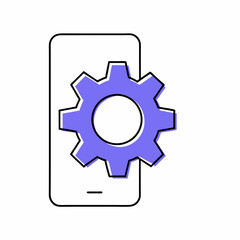 Settings - A gear or cogwheel icon, symbolizing system or application settings and preferences.