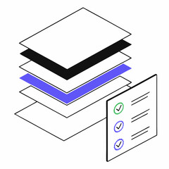 Hamburger Menu - Three horizontal lines stacked on top of each other, typically used to represent a navigation menu or sidebar options.