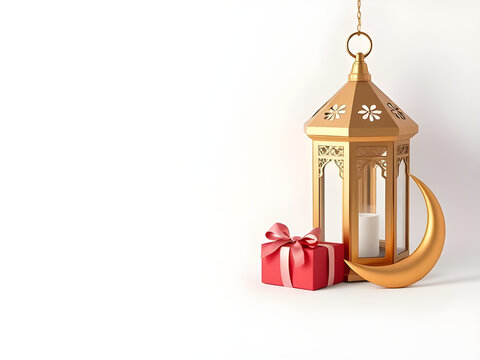 golden christmas lantern