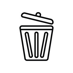 correct disposal outlines icon