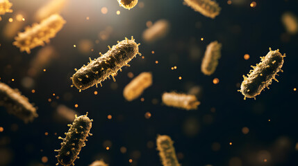 Bacteria under the microscope