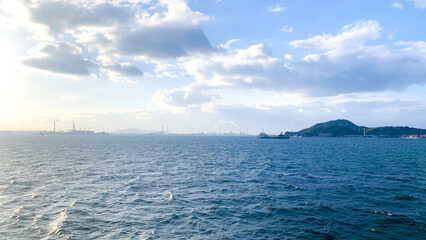 Obraz premium 大里海岸緑地の風景