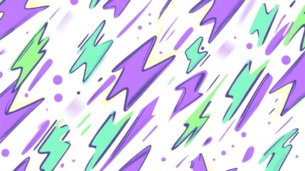 Abstract graphic pattern of lightning bolts