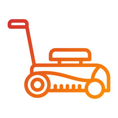Vector Design Lawn mower Icon Style