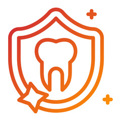 Tooth Protection Icon Style