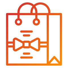 Gift Bag Icon Style