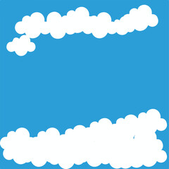 blue sky with white cloud.eps