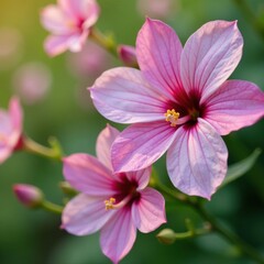 Fototapeta premium Close-up of delicate herb blooms, herbs, foliage